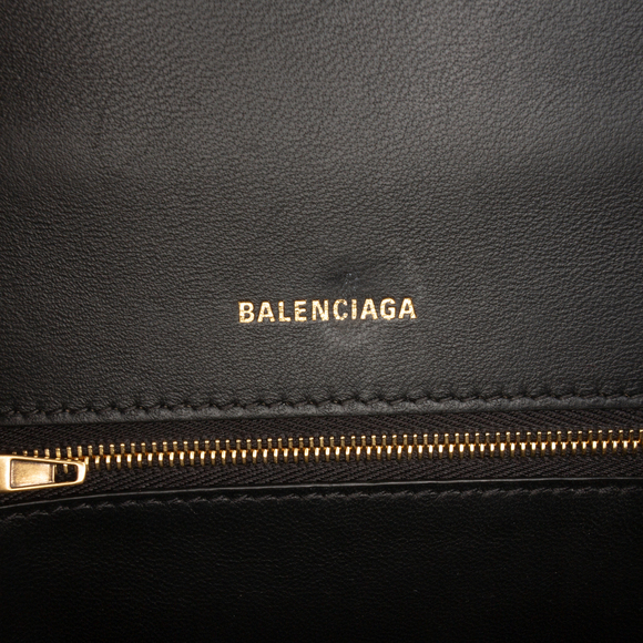 Pre-Loved Balenciaga Small Shiny Box Calfskin Hourglass Top Handle Bag - Picture 5 of 12